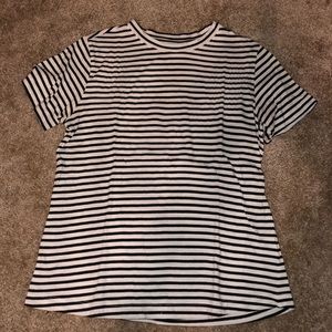 BDG black and white striped shirt